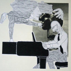 "Dance Series" - drawings/collage - Fine Art Prints