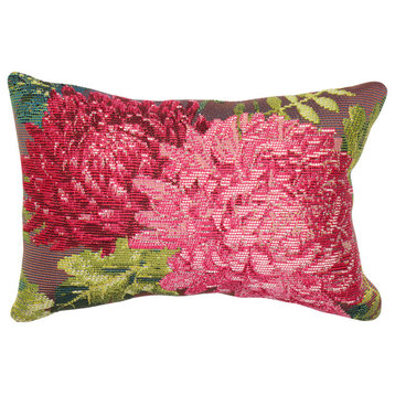 Marina Mums Indoor/Outdoor Pillow Fuchsia 12"x18"