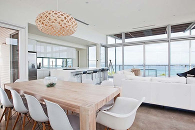 This is an example of a beach style home design in Adelaide.