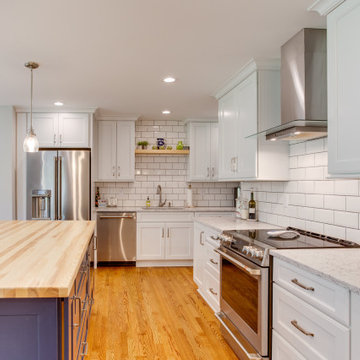 Transitional Two-Finish Kitchen Design Annapolis, MD