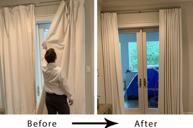 From bath sheets you can hardly close to custom drapes!