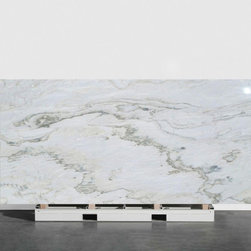 White Macaubas Quartzite Slab - Kitchen Countertops