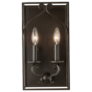 Somers 8x14" 2-Light Farmhouse Sconce by Kalco
