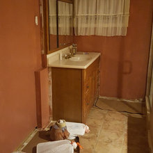 earthy bathroom