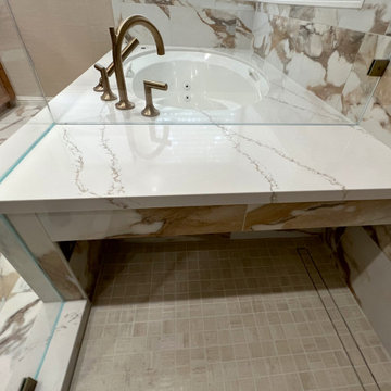 Earth Tone Master Bath