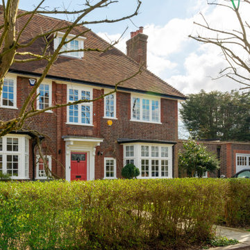 Dark Ancient Bog Oak Flooring with Hand-Scraped Rippled Texture| Hampstead Heath