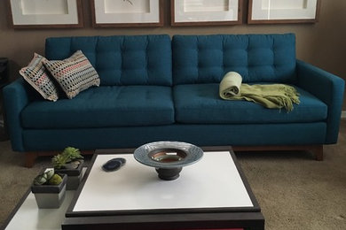 Example of a mid-century modern home design design in Phoenix
