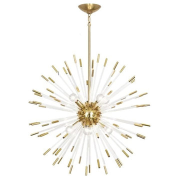 LED crystal chandelier for modern living room, dining room., Dia 23.6''