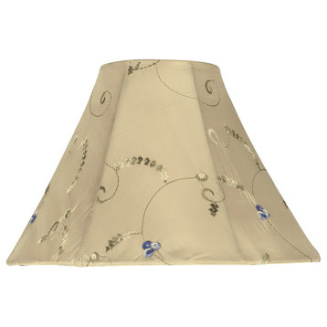 58026 Bell Shape UNO Construction Lamp Shade in Gold, 10" Wide, 4"x10"x7"