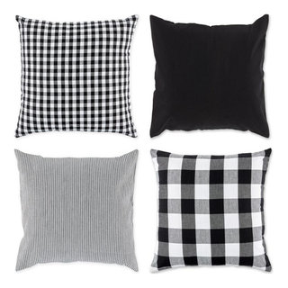 DII Black Aztec Print Pillow Cover (Set of 4)