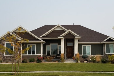 Inspiration for a craftsman exterior home remodel in Other
