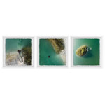Marmont Hill Inc. - 3-Piece "Calm Waters" Triptych Set, 36"x12" - (3) panels of 12x12