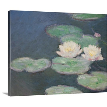Waterlilies, Evening; detail Wrapped Canvas Art Print, 20"x16"x1.5"