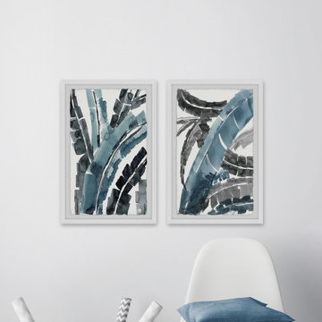 Dramatic Palms Diptych
