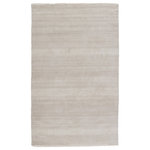 Jaipur Living - Jaipur Living Adler Tribal Area Rug, Light Gray/Ivory, 9'x12' - The Merritt collection brings texture to any room with fine-lined grass patterns and on-trend colorways. The plush and luxuriously dense wool and viscose pile emulates a handmade feel, while the precision of the power-loomed construction proves eye-catching and impressively rich with detail. The Adler rug boasts a light gray and ivory colorway for a versatile addition to any room.