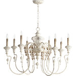 QUORUM INTERNATIONAL - QUORUM INTERNATIONAL 6006-8-70 Salento 8-Light Chandelier, Persian White - QUORUM INTERNATIONAL 6006-8-70 Salento 8-Light Chandelier, Persian WhiteSeries: SalentoProduct Style: TransitionalFinish: Persian WhiteDimension(in): 24(H) x 38(W)Bulb: (8)60W Candelabra Base(Not Included)UL Type: Dry