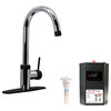 HotMaster 3, 1 Instant Hot Kitchen Faucet With Tank, Chrome/Black
