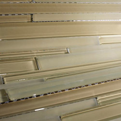 Beige Glossy and Beige Matte Glass Mosaic Tile Collection - Home Accessories & Decor