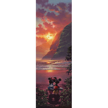 Disney Fine Art Sunset Romance Premier Edition by Rodel Gonzalez