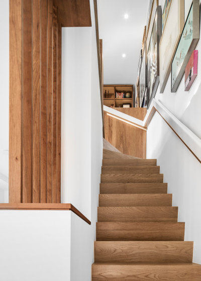 Contemporary Staircase by PLANT Architect Inc.