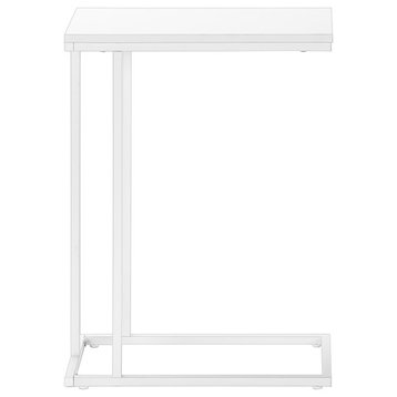 Accent Table 25"H, White
