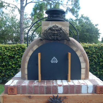 The Brown Family Wood Fired Brick Pizza Oven in Florida