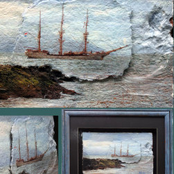 Three views of End of the World - Ushuaia Argentina - Paintings