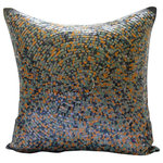 The HomeCentric - Colorful Sequins Multi Art Silk 16"x16" Pillow Cover, Marakesh - Marakesh is an exclusive 100% handmade decorative pillow cover designed and created with intrinsic detailing. A perfect item to decorate your living room, bedroom, office, couch, chair, sofa or bed. The real color may not be the exactly same as showing in the pictures due to the color difference of monitors. This listing is for Single Pillow Cover only and does not include Pillow or Inserts.