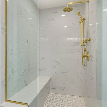 French Country Bath & Walk-in Closet