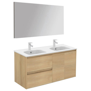 WS Bath Collections Ambra 120 DBL Pack 1 Ambra 48" Wall Mounted - Nordic Oak