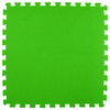 24"x24" Premium Interlocking Foam Floor Tiles, Set of 25, Lime Green