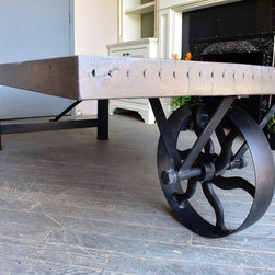 Modern Wheelbarrow Oversized Coffee Table - Coffee Tables