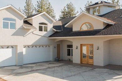 Example of a trendy home design design in Seattle
