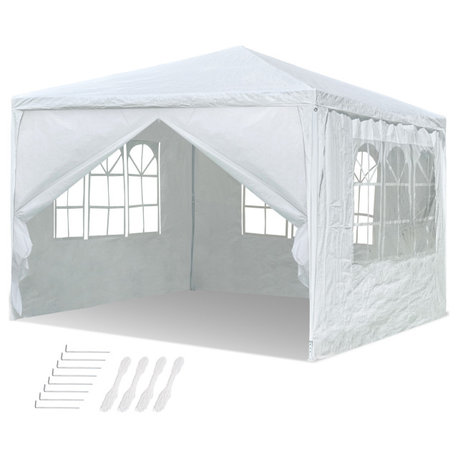 Yescom 10x10' White Outdoor Wedding Party Patio Enclosed Canopy Tent w/