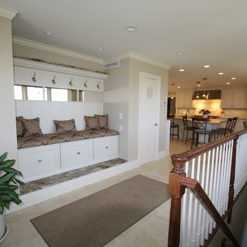 North Caldwell NJ Transitional Kitchen - 2 Islands w-seats - white painted maple