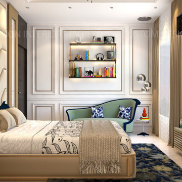Mr. Tarun Ganguli's Contemporary Neo Classic Master Bedroom, Bally, Howrah