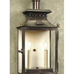 Battery Park Wall Lantern - Copper lantern lighting - Wall Sconces
