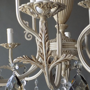 Carol's kitchen Italian handmade chandeliers