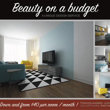 BEAUTY ON A BUDGET. Unique design service.