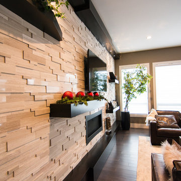 Floating Shelf Feature Wall