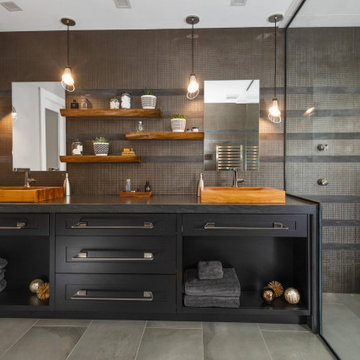 Madison Modern Bathroom with Floating Wood Vanity