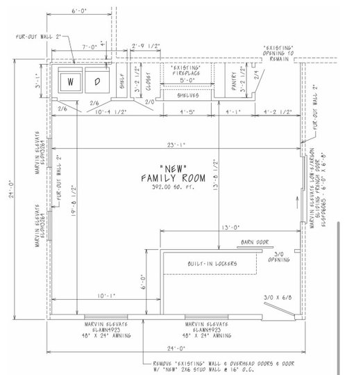 Floor plans for family room with mudroom