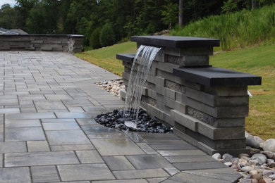 Inspiration for a modern patio remodel in Charlotte