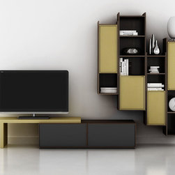 Modern Wall Unit Lyrics 09 by Huppe - $5,787.00 - Entertainment Centers And Tv Stands
