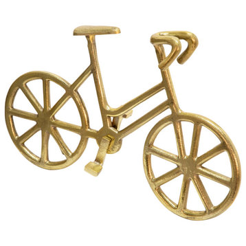 9" Metal Bicycle, Gold