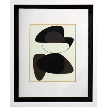 Victor VASARELY Original LITHOGRAPH Limited Ed. w/Custom Frame