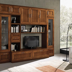 Wall Unit Paris 607 by Artigian Mobili Italy - $5,450.00 - Entertainment Centers And Tv Stands