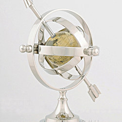 Aluminum AK011 Armillary with Stand - Decorative Objects And Figurines