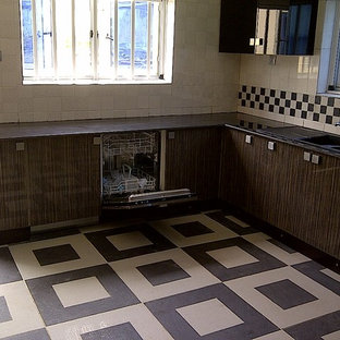 Example of a mid-sized minimalist home design design in Other