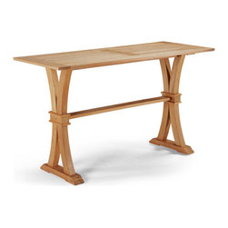 Teak Farmhouse Bar Table - Patio Furniture And Outdoor Furniture